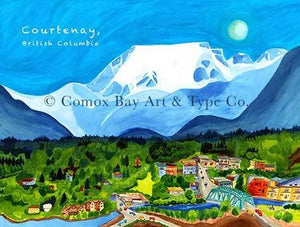 Comox Valley Art Card Comox Glacier Courtenay